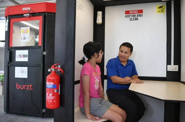 “Air-Conditioned Pods for Work and Study Installed at HDB Void Decks in Boon Lay and Jurong West “