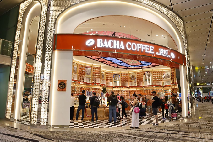 Bacha Coffee Unveils World’s Largest Store at Changi Airport Terminal 3 with Stunning Stained-Glass Ceilings