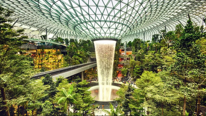 Changi Airport T2 Reopens with 14m Digital Waterfall, Funko Pop-Up, and New Dining Options